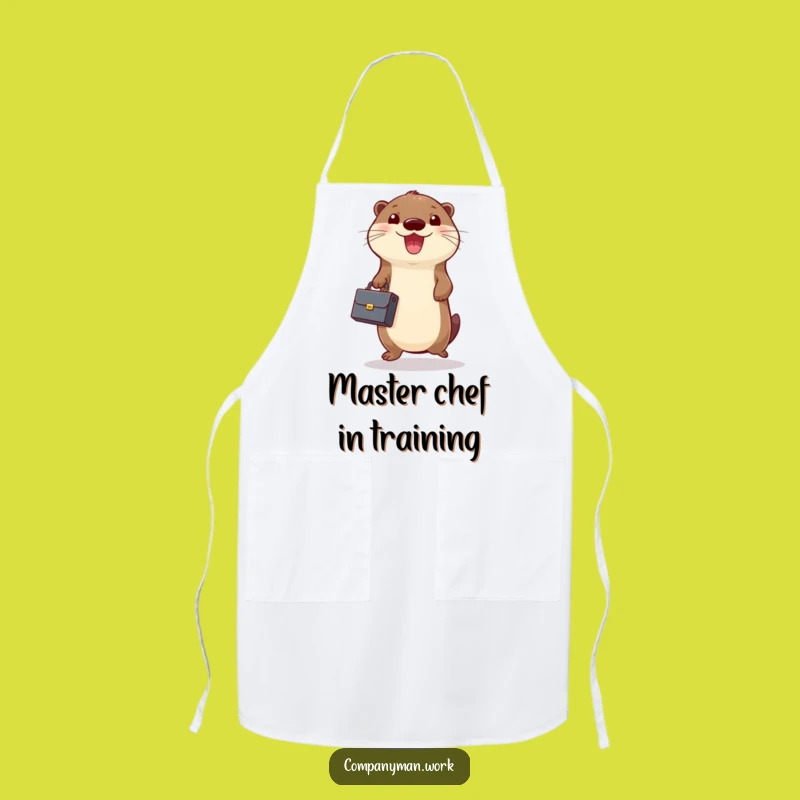 Funny Otter Business Apron: Kitchen Gear for Enthusiastic Professionals