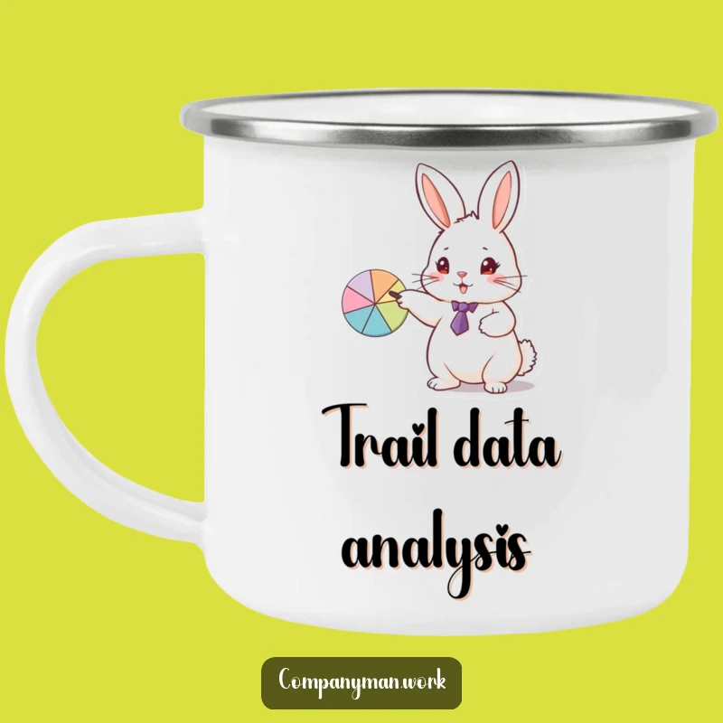 Funny Rabbit Business Camping Mug: Outdoor Presentations and Sharp Insights