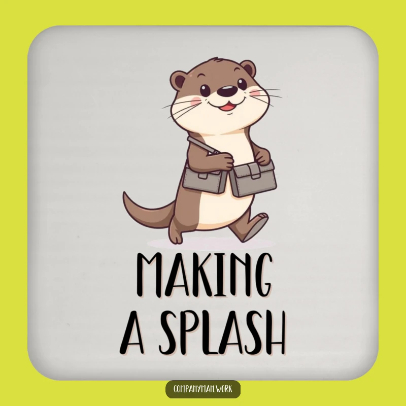 Funny Otter Coaster Set: Hilarious Gift to Protect Your Surfaces