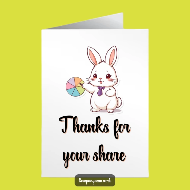 Free Printable Thank You Rabbit Card - Business Humor Downloadable