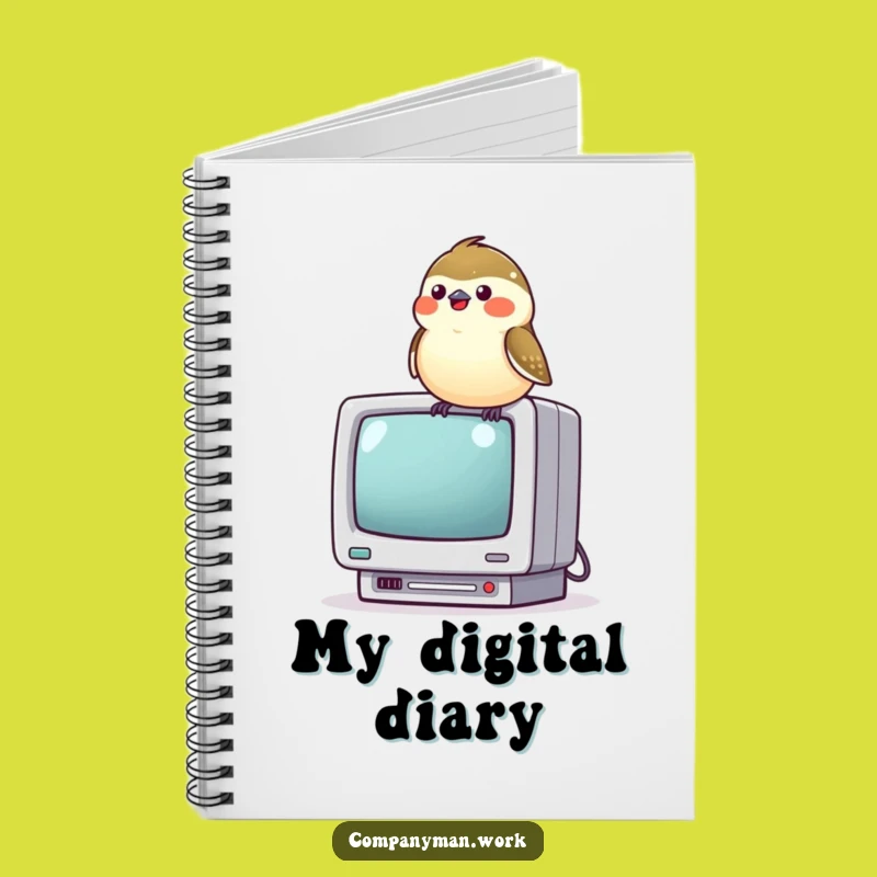 Funny Chickadee Computer Notebook: Jot Down Ideas with Avian Wit