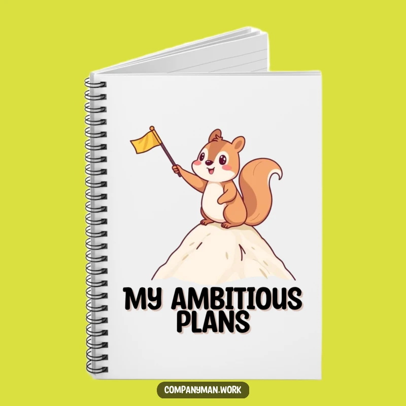 Funny Squirrel Summit Notebook: Journal Your Victories and Adventures