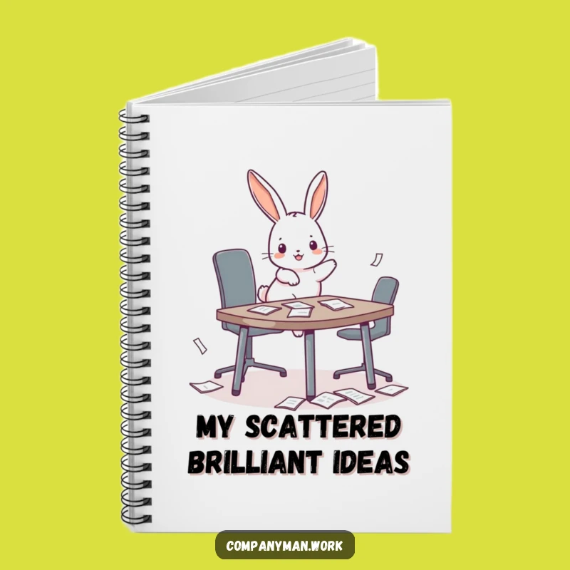 Funny Bunny Meeting Notes Notebook: Playful Organizer for Office Fun