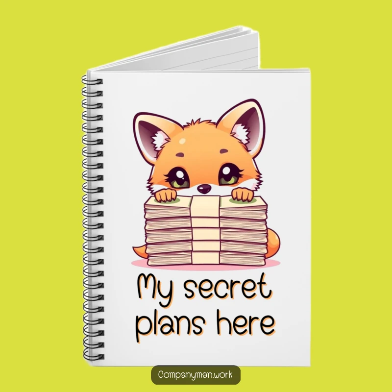 Funny Fox Cub Observation Notebook: Curious Investigator's Journal