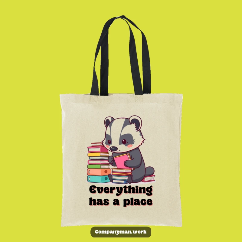 Funny Badger Organizing Folders Tote Bag: Practical & Hilarious Organization Gift