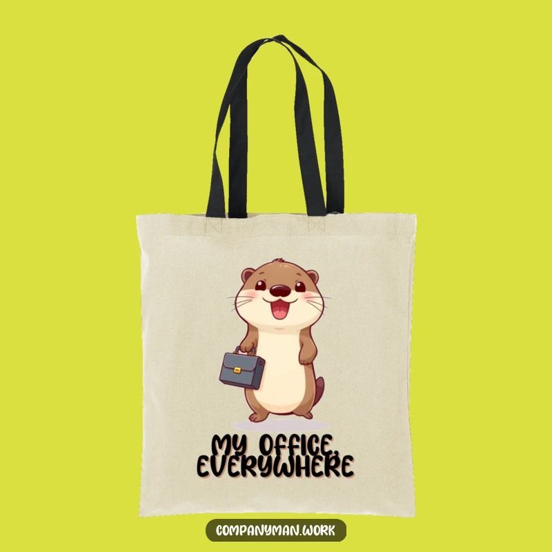 Funny Otter Business Tote Bag: Carry Your Success and Smiles